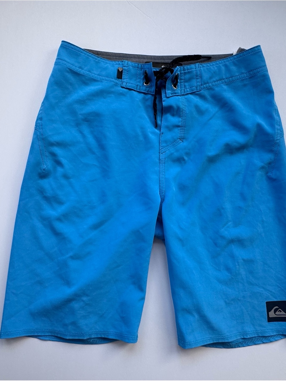 Quiksilver Boy’s Blue Swim Boardshorts with Black Drawstring